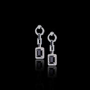 Metropolis diamond and Australian black sapphire earrings by Stefano Canturi