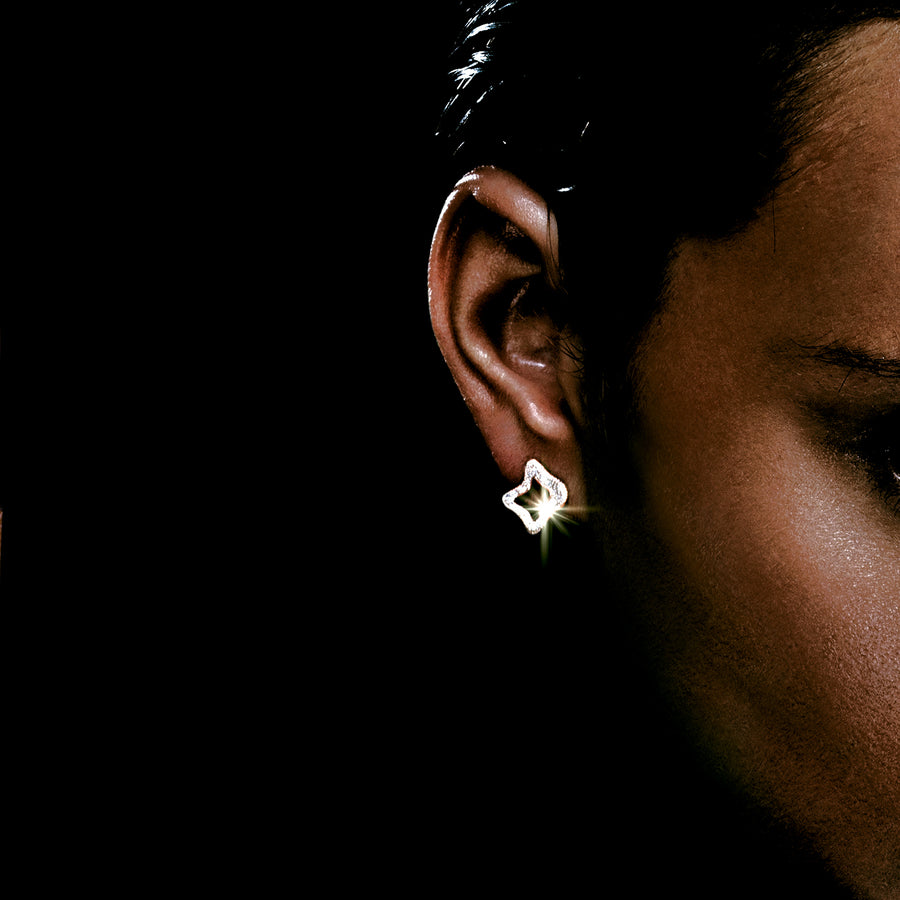 Island Luxe diamond earrings in 18ct white gold by Stefano Canturi
