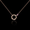 Regina diamond and pink sapphire necklace in 18ct pink gold by Stefano Canturi