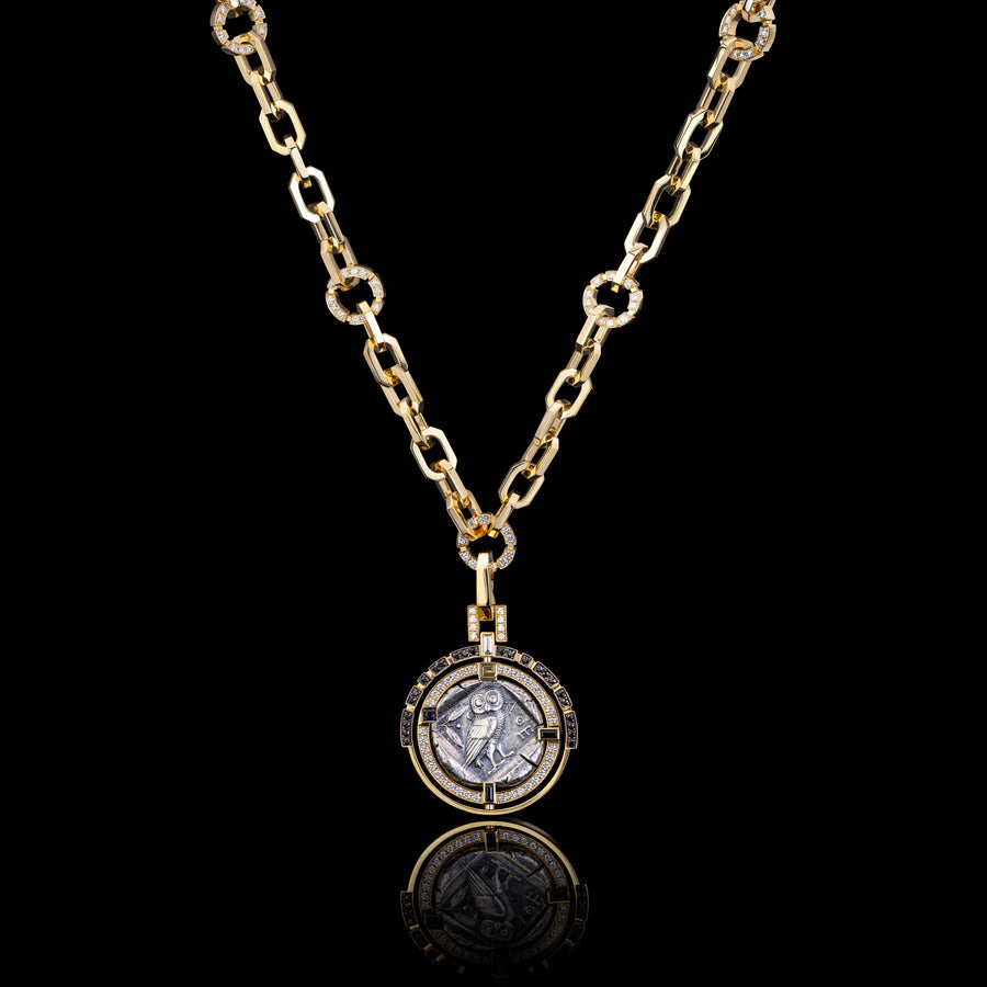 Athena necklace with Ancient coin by Stefano Canturi