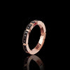 Regina Black Diamond Ruby Ring in 18ct Pink Gold by Stefano Canturi