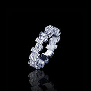 Radiant diamond ring in 18ct white gold by Stefano Canturi